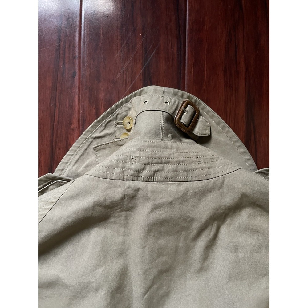 Vintage Burberrys Double Breasted Belted Trench Coat Beige Nova Check Mens 54 XL - Picture 13 of 16
